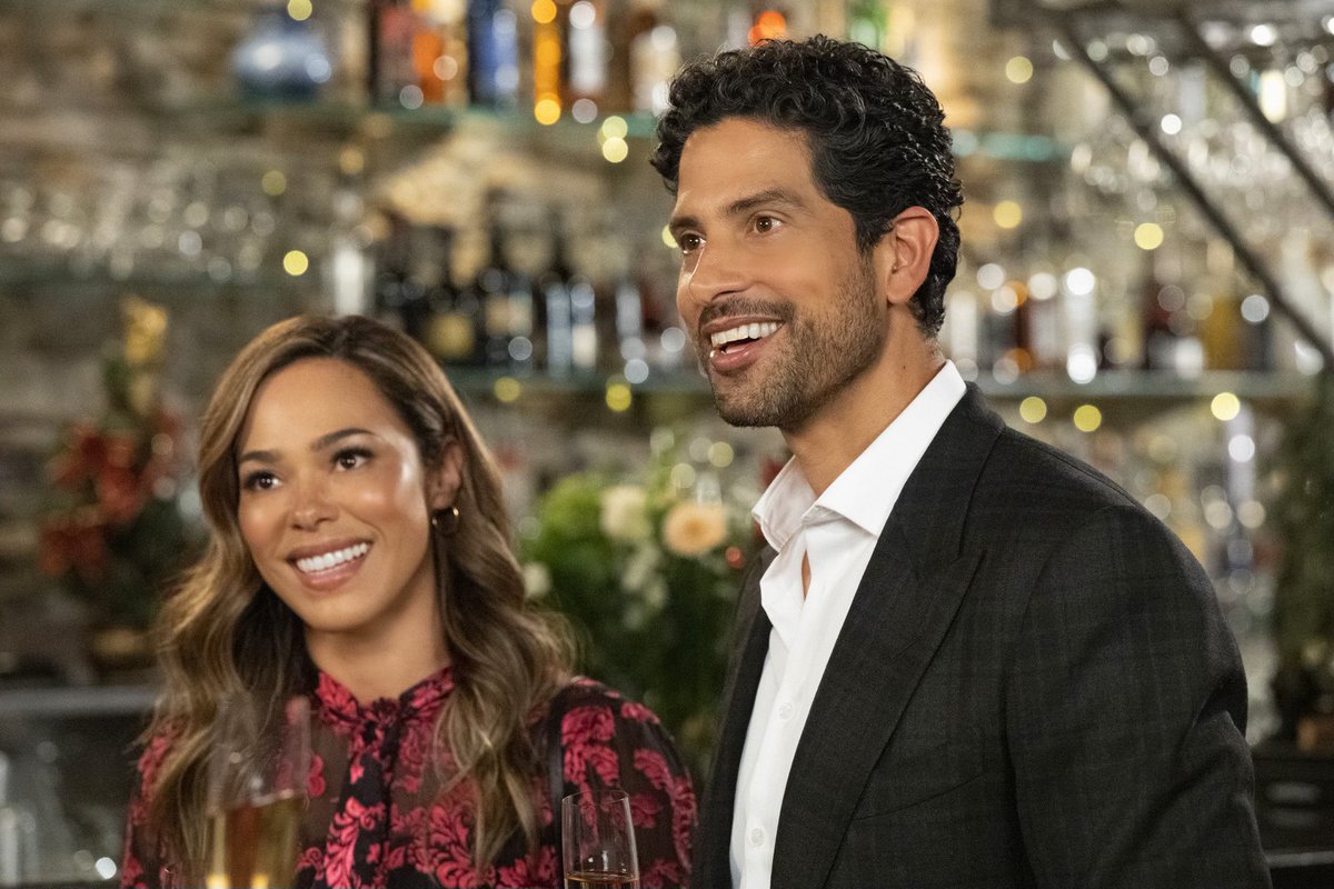 Grab your hot cocoa and snuggle up by the fire…🥰 #AChristmasProposal staring @_Adam_Rodriguez and #JessicaCamacho starts NOW on CBS!