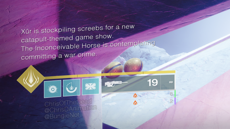 This anniversary event just keeps getting weirder and weirder.
#Destiny2