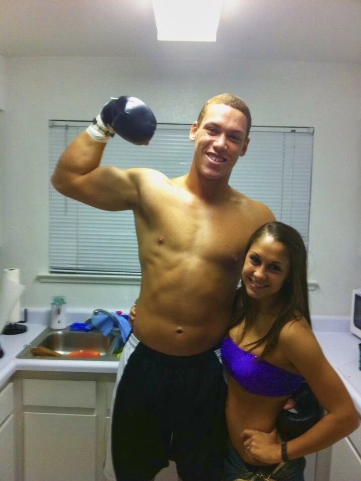 Talkin' Yanks on X: A throwback can't get much better than this one of Aaron  Judge and his now wife Samantha Bracksieck back in college   / X