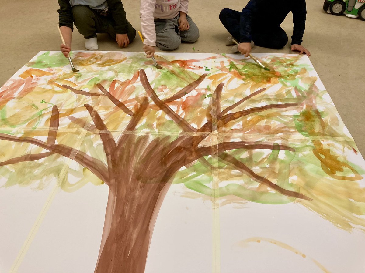 SmileMone's tweet photo. “The Lyne Tree” - by the coolest tiny humans in the world and me 🌱🌳 #MotherlandFortSalem #LyneRenee https://t.co/LPveHFkxv4