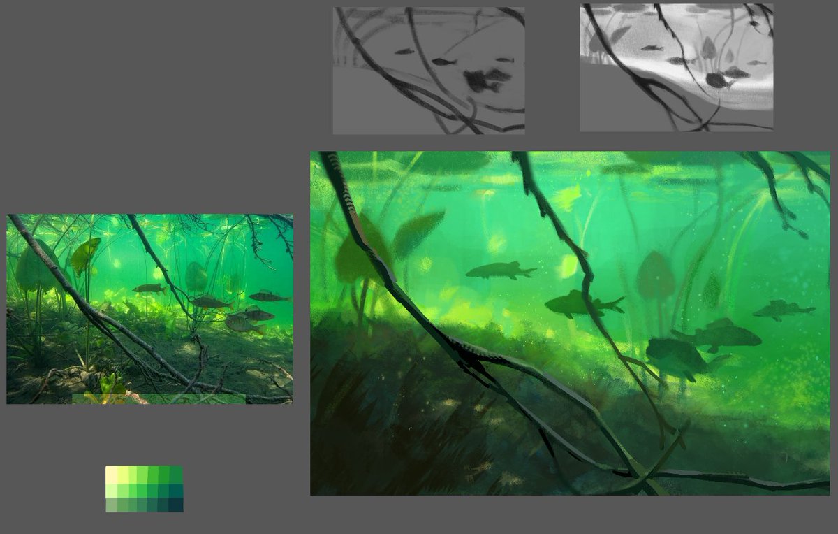 ikiruse's tweet image. recent paintings... my last color &amp;amp; light class is this week, i think its improved my painting skill like, immensely