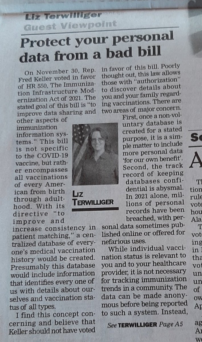 LizT4Congress's tweet photo. "With its directive “to improve and increase consistency in patient matching,” a centralized database of everyone’s medical vaccination history would be created."
#protectyourdata #dataprivacy #lt4c
Read the full piece here https://t.co/k3nMn70NyK https://t.co/s1aTbMmMiF