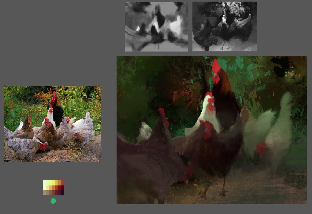 ikiruse's tweet image. recent paintings... my last color &amp;amp; light class is this week, i think its improved my painting skill like, immensely