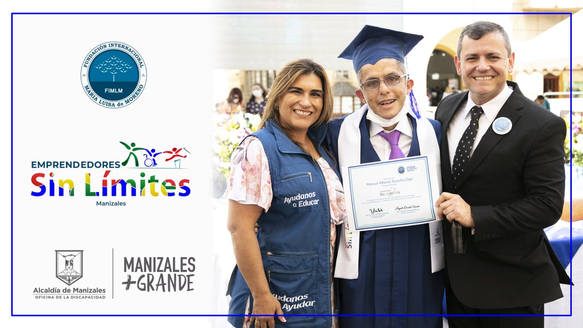 FIMLM's tweet photo. En Manizales 107 personas con discapacidad, familiares y cuidadores lograron fortalecer sus emprendimientos y reactivarse económicamente gracias al proyecto #EmprendedoresSinLímites,  realizado por la @FIMLM y la @CiudadManizales 🎬 👉https://t.co/zCTtuykfVw https://t.co/qRIILn8809