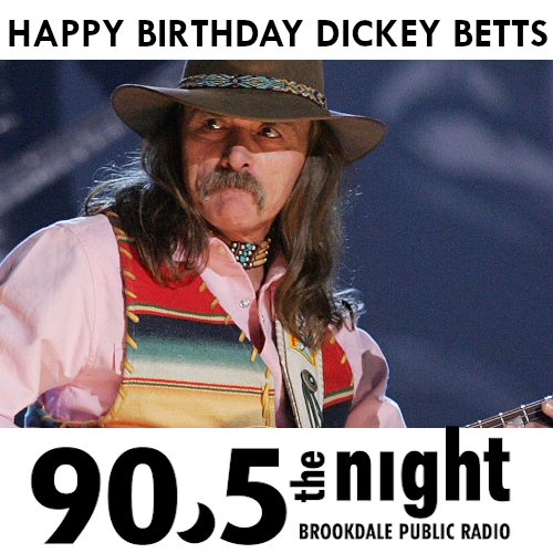 ThatTomBrennan's tweet photo. Celebrating the birthday of this world-class guitarist with one of the first tracks her wrote for the Allmans.  Tune in around 9:10 tonight as I play it.

#dickeybetts 
#happybirthday 
#theallmanbrothersband https://t.co/FyaUSaXr1F