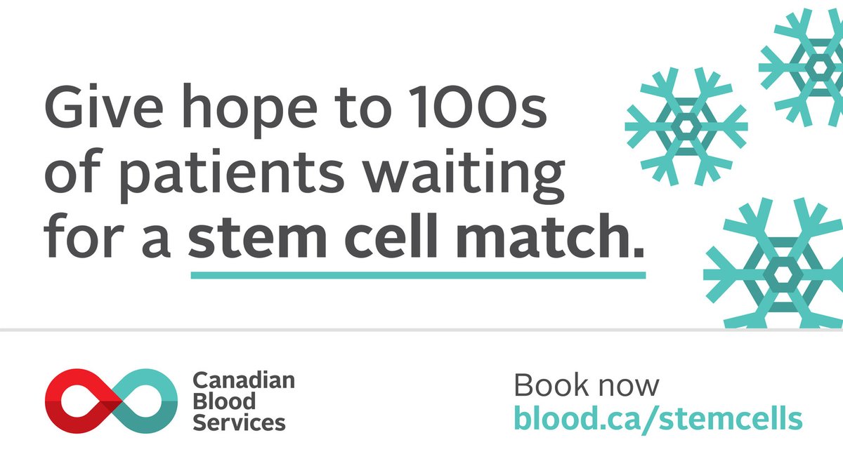 Joining the stem cell registry is one more generous way you can give this December. 

Register to join Canadian Blood Services Stem Cell Registry online, right from home.

Learn more at blood.ca/StemCells

#CanadasLifeline #SeasonOfGiving