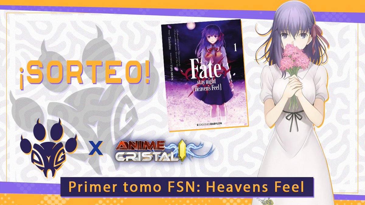 RodikSama's tweet photo. 🔥SORTEO DE UN MANGA DE FATE HEAVENS FEEL🔥
➡️➡️REQUISITOS⬅️⬅️

1. Seguirme a mi @RodikSama y a @PawnGamingES
 
2. Dar RT

3. Visita la web de AnimeCristal: https://t.co/FVnbAnAGcx

4. Menciona a los amigos que quieras

El sorteo es internacional 🌍⚡️¡Mucha suerte a todos!⚡️ https://t.co/tLHnAQLPww