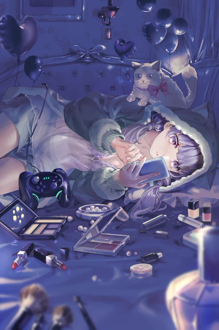 スマホいじいじ
#イラスト 