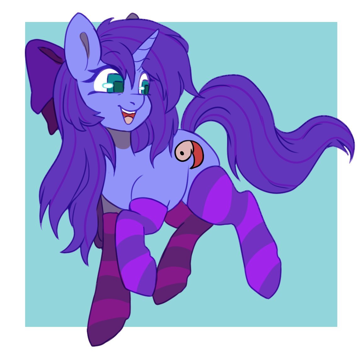 Cheekipone's tweet image. Flatcolor Commission for the wonderful @CDinner18 
Your Pony looks tasty uwu