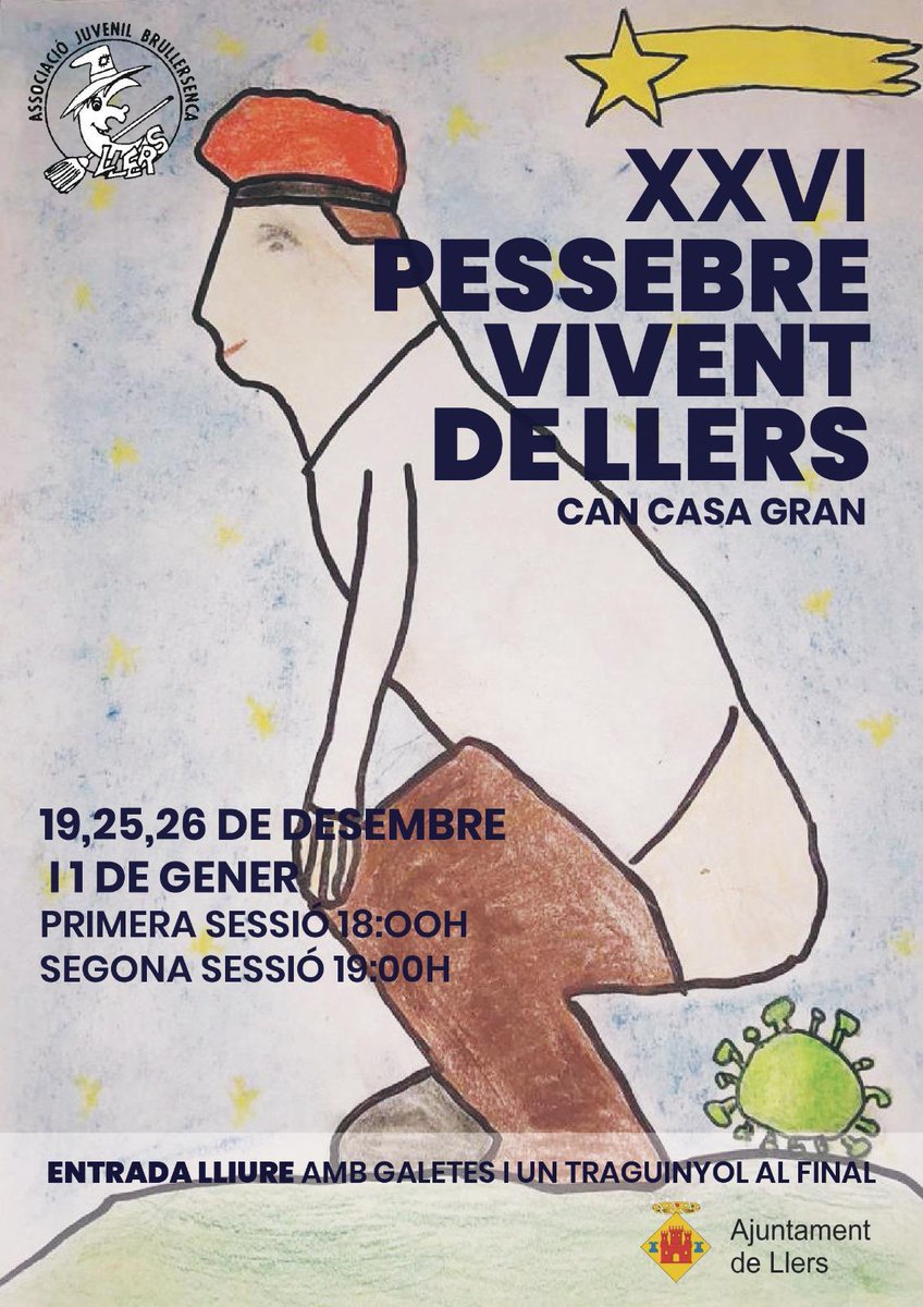 Brullersenca's tweet photo. 7️⃣ dies per començar el 26è Pessebre Vivent de #Llers!

🗓️ El podreu veure els dies 19, 25 i 26 de desembre i 1 de gener a les 18 h i a les 19 hores, als jardins de Can Casagran

🎫 L'entrada és gratuïta i es compliran totes les mesures per a la prevenció de la #covid19

#emporda https://t.co/SPWWFAyX2h