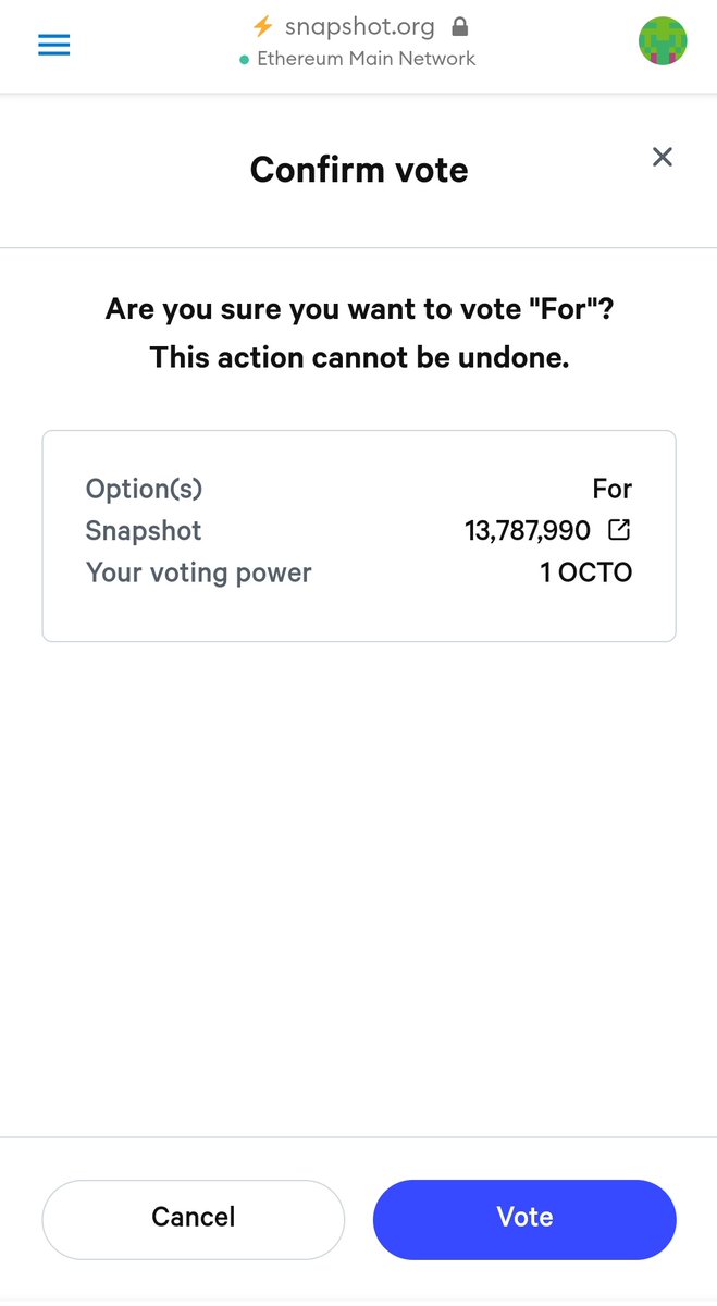 gldncrypt0's tweet image. First project ive actually had a vote in. great experience. Im in many early projects and this is something I hope to see more of. @octopuos_nft #whatisdao