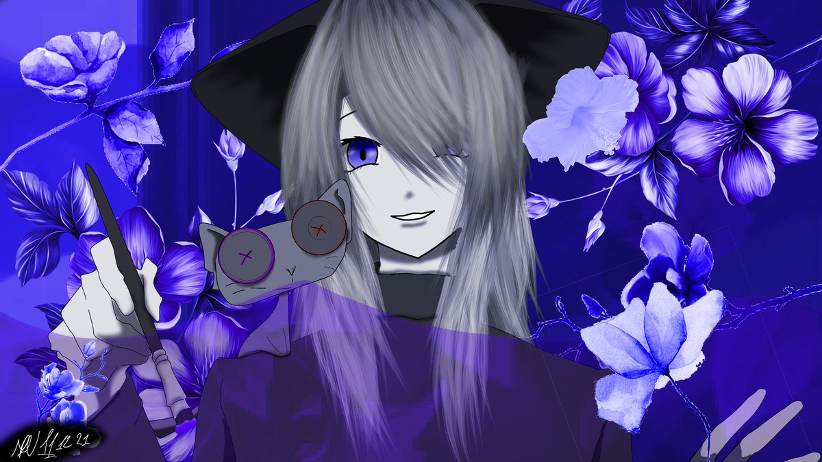 MagicDarkNeko's tweet photo. I work wider for the Illustration.... https://t.co/ifKe0MQ3Jc
