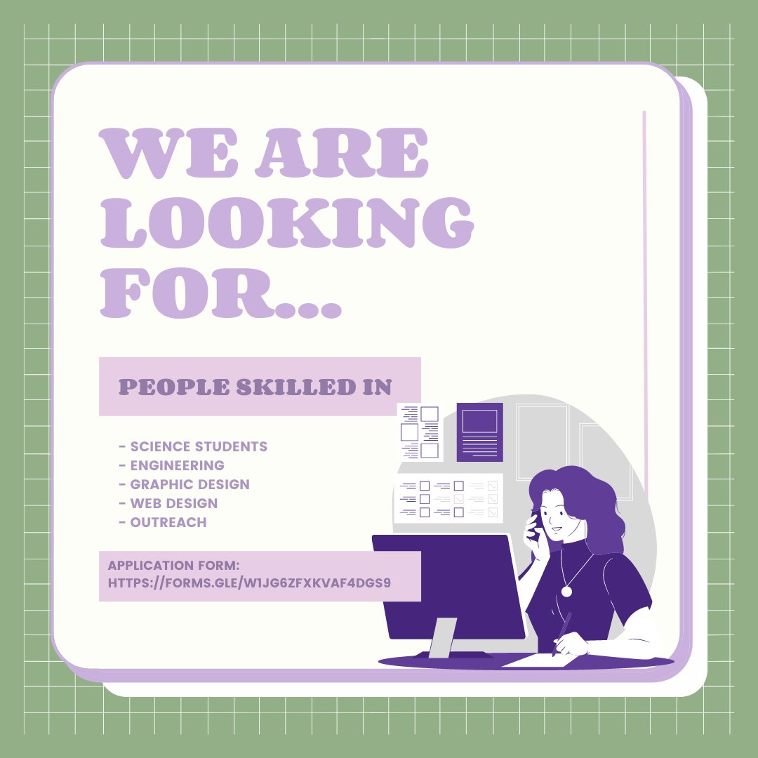 The iGEM Team is now recruiting for the 2022 Team!
We are currently looking for people skilled in:
-Life sciences
-Engineering
-Graphic design
-Web design
-Outreach
Application form: wfy.ai/3EUf4aH