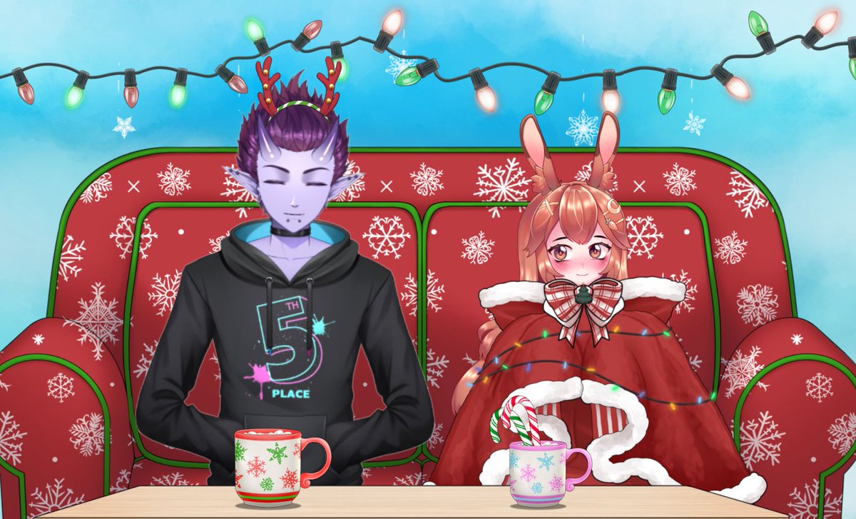 carrotcakes713's tweet photo. After he asked me many times over I finally agreed to let him sit down and enjoy some hot cocoa with me. I guess even a bully like @KoroshimashouCH can be good company sometimes. . .
~♥️🥕s
#Vtubers #VTuberEN #ENVtuber #bunnygirl #demonguy https://t.co/ssMANQoc8t