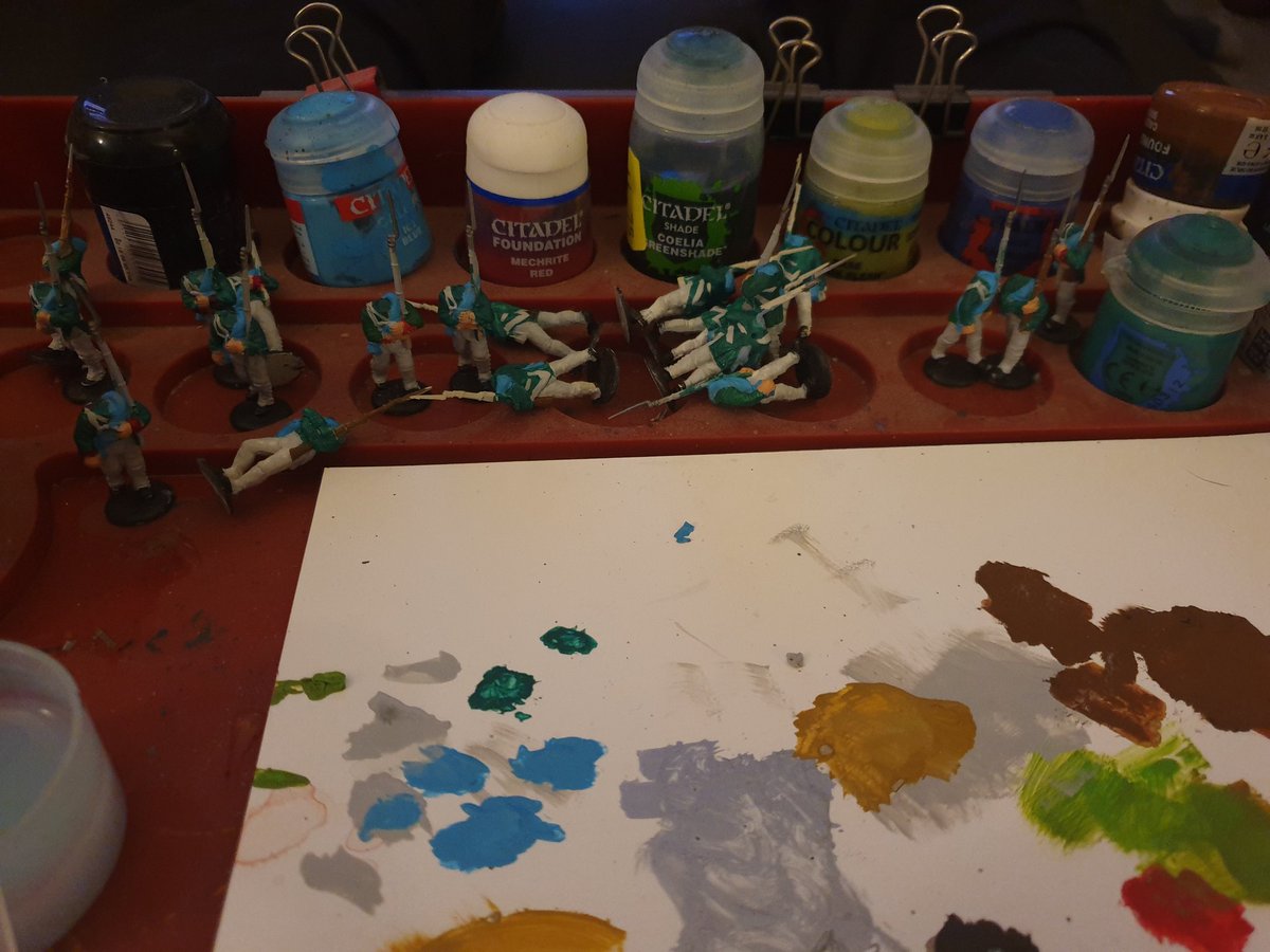 MKH_Serendipity's tweet photo. #hobbystreak Day 70 Sunday back to the #Napoleanic without heads or backpacks. Thinking of possibly 15 per squad and each squad, named after a Russian city/town. #warlordgames https://t.co/AKsckw8pKP