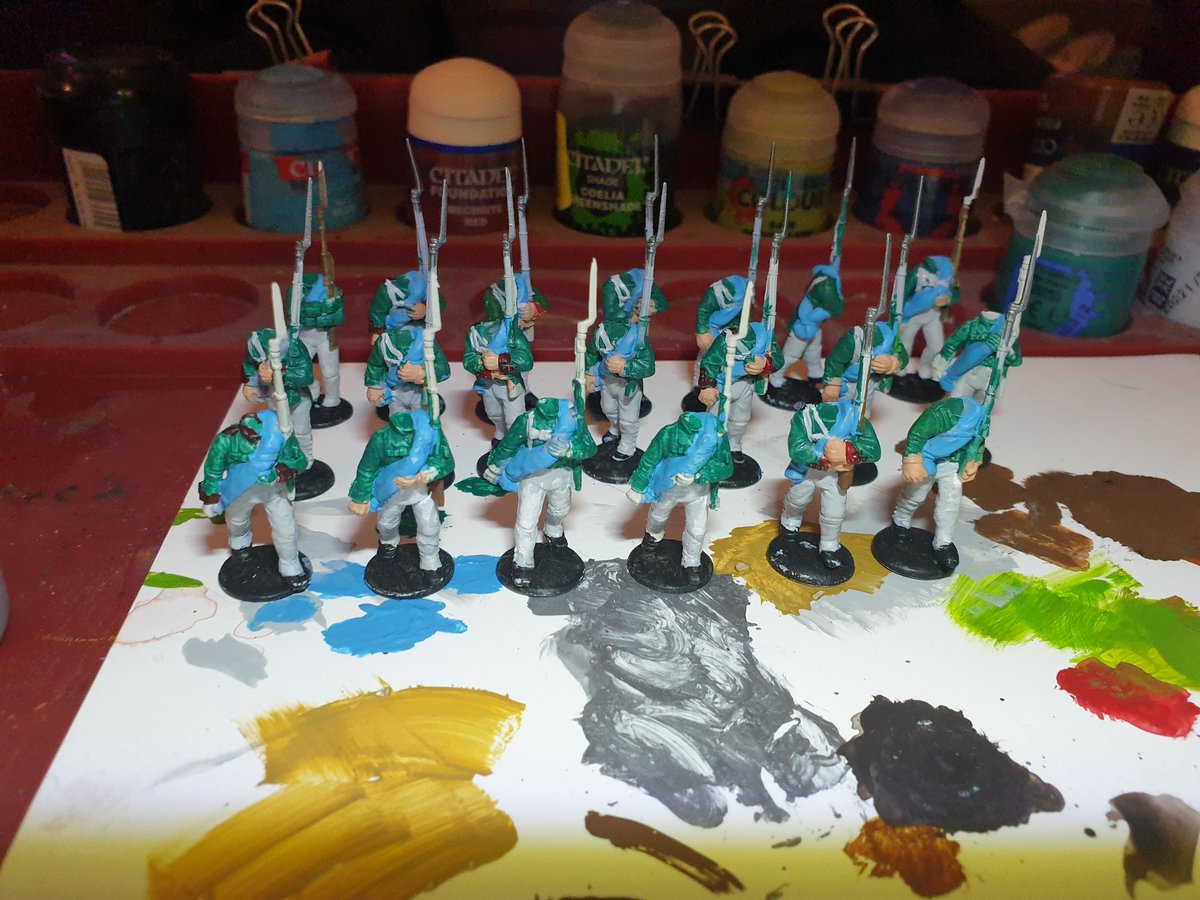 MKH_Serendipity's tweet photo. #hobbystreak Day 70 Sunday back to the #Napoleanic without heads or backpacks. Thinking of possibly 15 per squad and each squad, named after a Russian city/town. #warlordgames https://t.co/AKsckw8pKP
