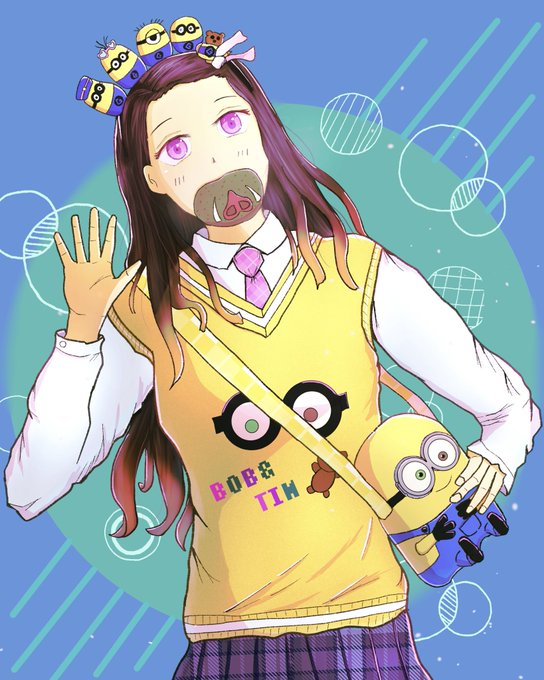 takさんがTwitterに投稿した竈門禰豆子(鬼滅の刃)のイラスト。