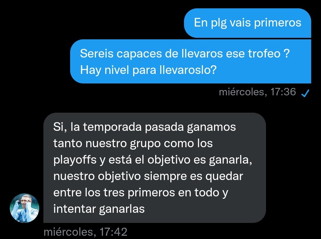 Aquí tenéis lo que tanto queríais 💙🤍 <a href="/LleidaEsports/">Lleida Esportiu eSports</a> <a href="/Xhuloco10/">Hugo</a> 
Queremos decir que si algún equipo está interesado en q le hagamos una serie de preguntas que nos contacte por md!
Se agradece RT👑👑👑👑