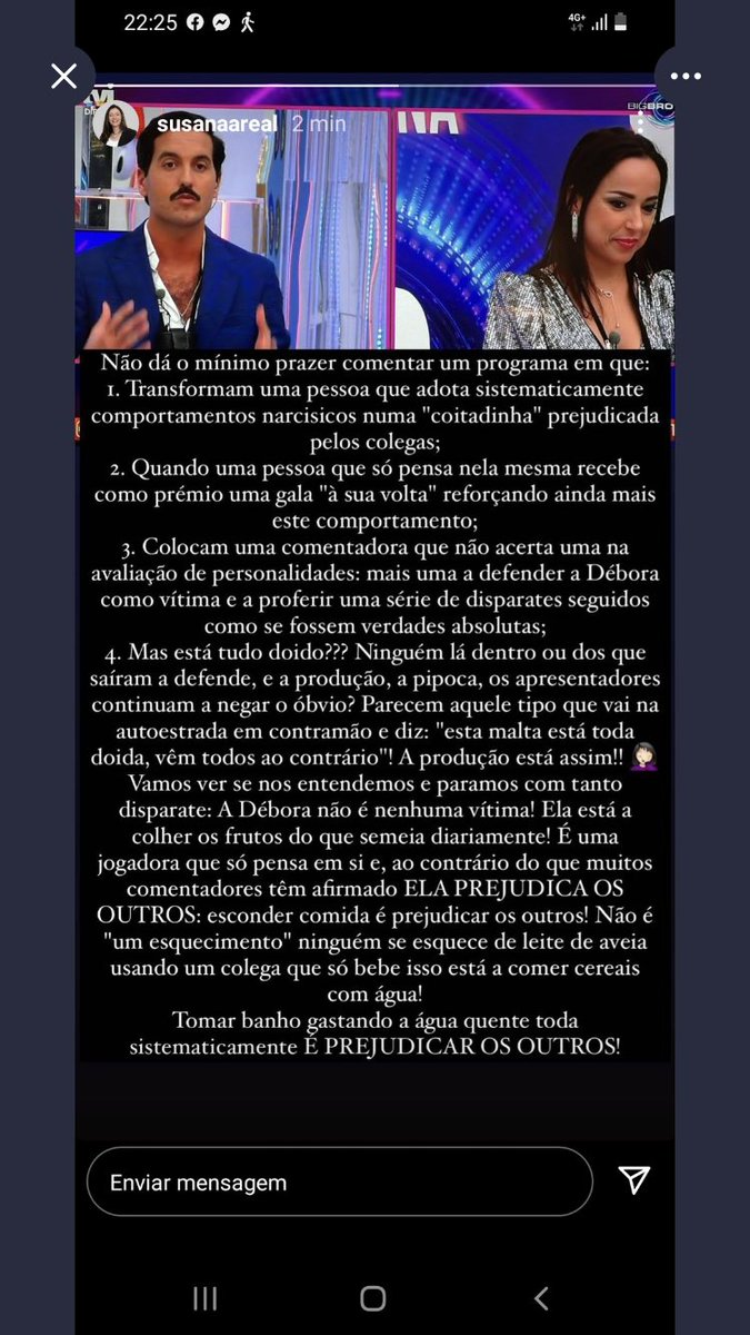 benficasupporte's tweet photo. Esta senhora é uma decifradora de comportamentos ! Concordo em tudo #bbtvi https://t.co/Hb1U7417Lu