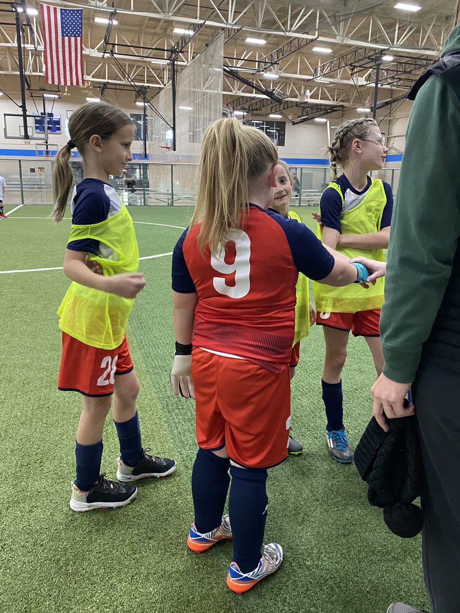 Shorty (literally) got her first start at Keeper today!! She had some great saves and a beautiful punt ⚽️ Now if I could get this kid to summon some of her dad’s 6’6 genes that would be great 🥴 #soccermom #KeeperMom