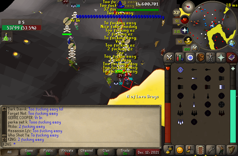 OSRS_VR's tweet photo. Meltdown Murray has finally lost it... marching DF straight in to a VR death trap - w/ audio leaks to follow!

Another very EMBARASSING display by DF and other anti-VR clans such as BC/Chumpa who were straight tortured by our 50+ strong pull!

Great job VR! https://t.co/feYplkwu7R