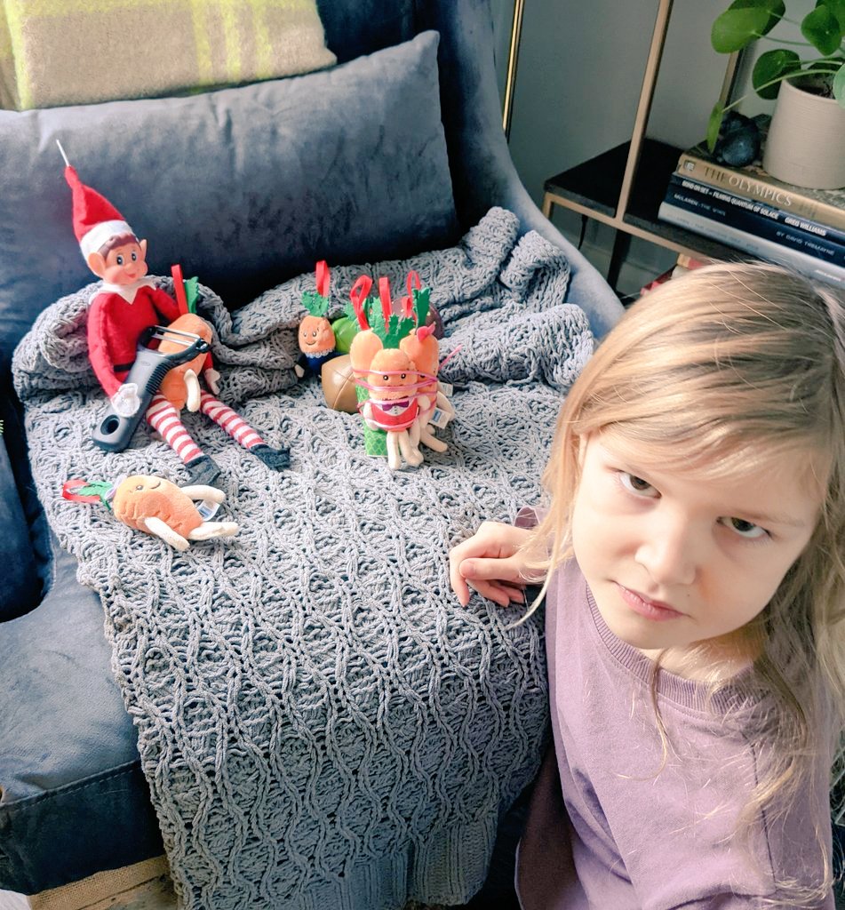 AmandaGemmill's tweet photo. Will Ebanana Scrooge save the day @AldiUK or will the cheeky Elf ruin Christmas?
#AldiAmazingChristmas 
#KevintheCarrot https://t.co/z5c2gWaqUy