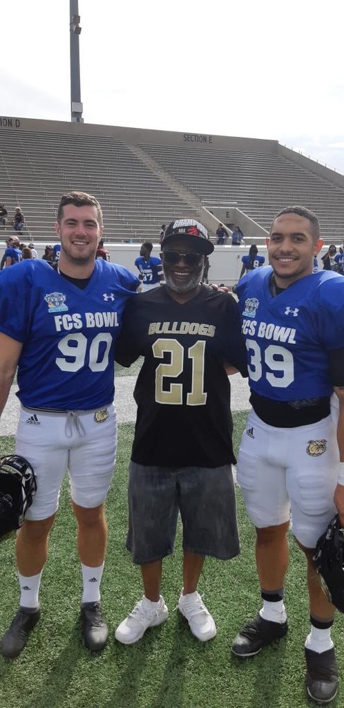 drtai2's tweet photo. Congrats to @BryantUFootball RB @danieladeboboye and Kicker @LukeSamperi for a great game at the @FCSBOWL today in Daytona Beach Florida! The Best is yet to come in Jesus name! Thank you all for your prayers!ππ½ #Godisgood #BlessedandHighlyFavoured #ExpectToWin π https://t.co/Jpc8MckQoQ