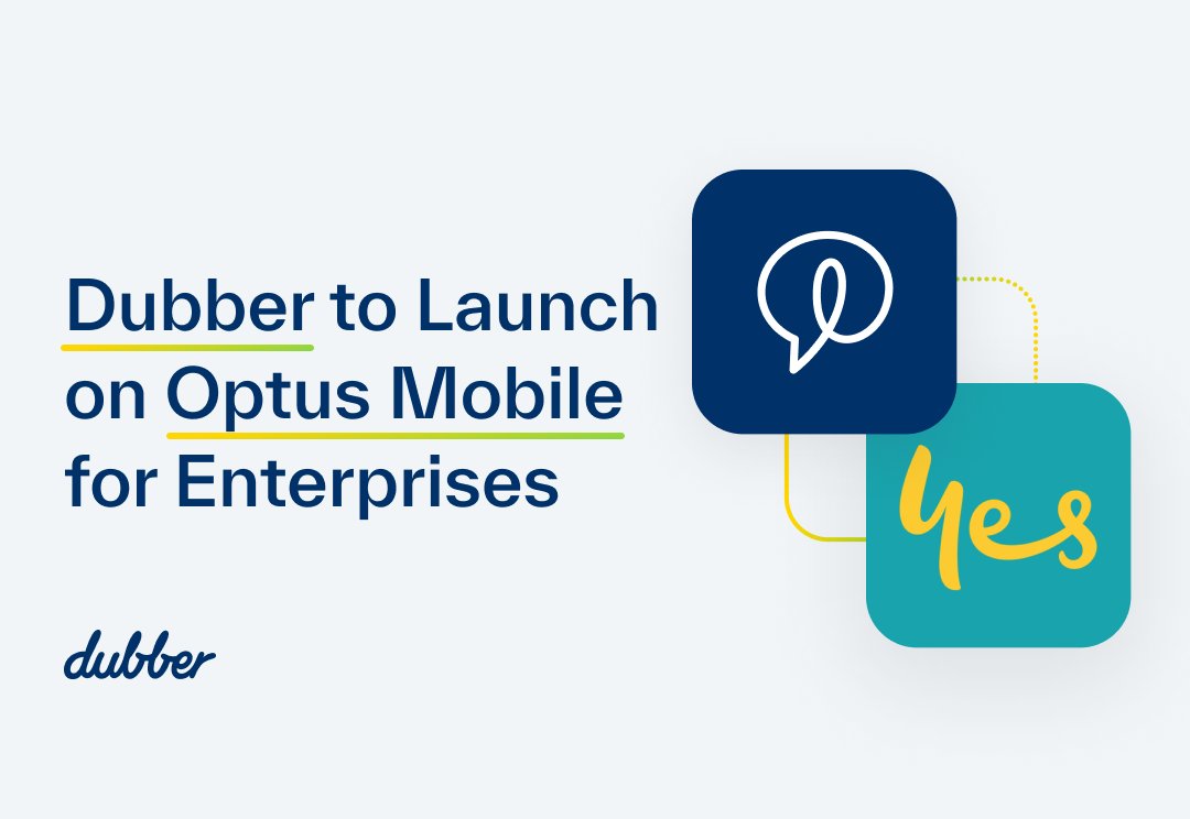 dubberapp's tweet photo. Dubber's Unified Call Recording and Voice AI platform is now launching on the @optus mobile network. As a result, @OptusEnterprise customers have access to a cost-effective and complete recording and conversational insights solution. Learn More 👉 https://t.co/TEB6Q9Kjg1 https://t.co/XBp4AgcJyi