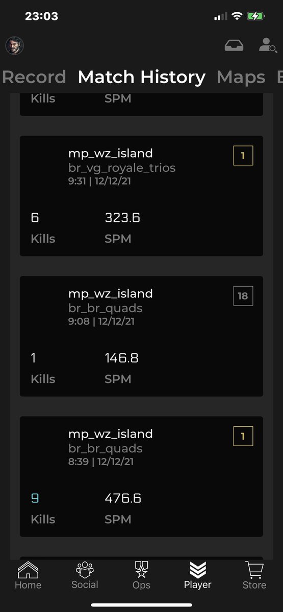BenPeteGoGaming's tweet photo. @RavenSoftware hey guys I got a couple of wins today that didn’t track, any advice on how to get them to count? https://t.co/F76G56PfMO