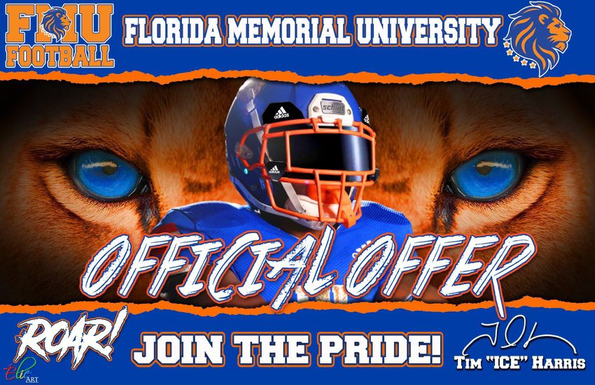 EXTREMELY Blessed to receive and offer from FLORIDA MEMORIAL UNIVERSITY 🧡💙<a href="/B_Wash72/">Coach Wash</a> <a href="/BrodyWiseman/">Brody Wiseman</a> @coach_johnnie <a href="/RSimmons2715/">Coach Rick</a> <a href="/joe_obaseki/">Joe Obaseki 🇳🇬</a> <a href="/CoachE_OC1/">CoachE</a>