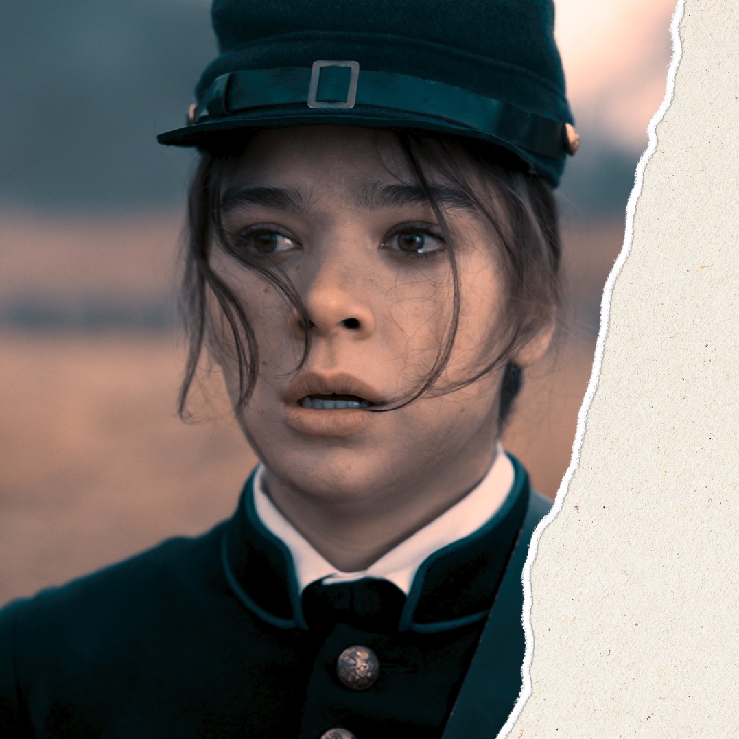 Hailee Steinfeld as Emily DIckinson in Civil War uniform