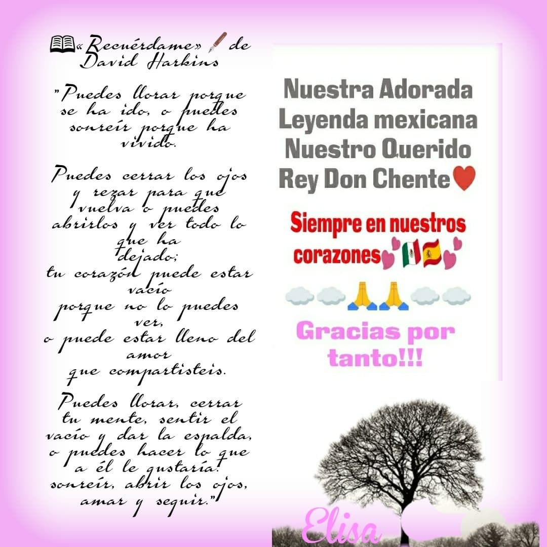 MaElisaG's tweet photo. @alexoficial @karlaveaga @VicenteFdzJr @AlexFdezMusica @ElRam0ne @vicentemx_
🎶Y volver volver, volver
a tus brazos otra vez. 
Llegaré hasta donde estés...❤️Un Abrazo hasta el Cielo mi Querido Don Chente❤️La Virgen de Guadalupe Siempre te va a cuidar allá donde estés☁️☁️🙏🙏☁️💒 https://t.co/UDIAL1Dfsz