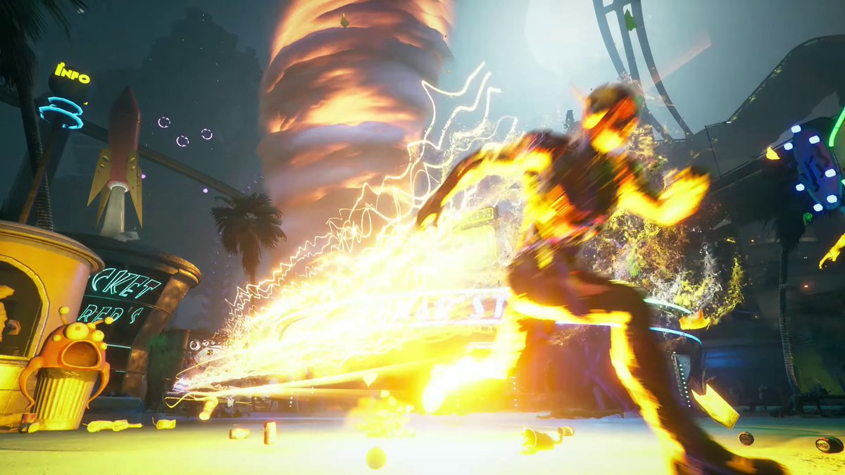 GameStation90's tweet photo. The Flash Lighting Tornado ⚡️🌪️ 

#dccomics #TheFlash #HarleyQuinn  #SuicideSquadGame https://t.co/gYx368k580
