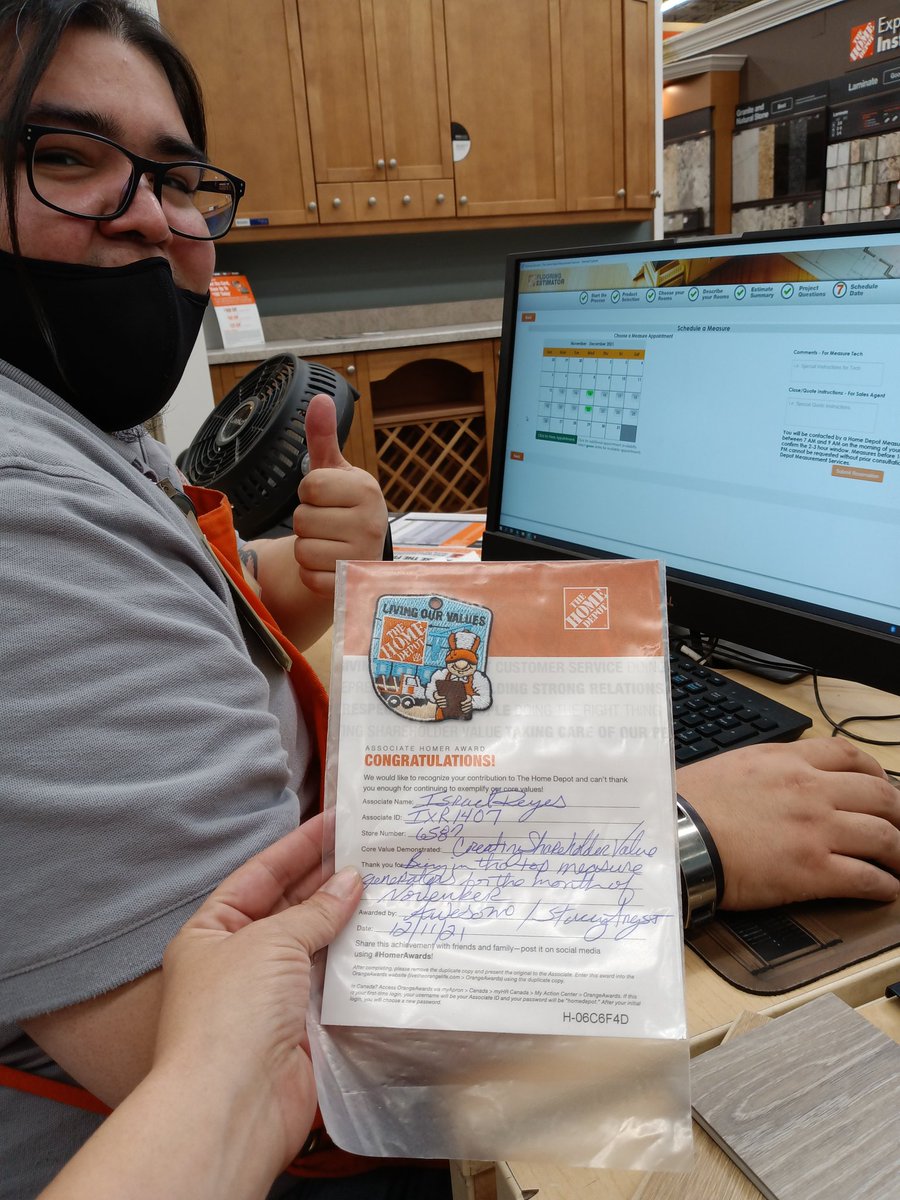 angst_l's tweet photo. Couple of our top lead and measure generators for November!! Awesome job Israel and Jenny! Great job showing off your G.E.T. store #6587 https://t.co/NctIBs5Lj7