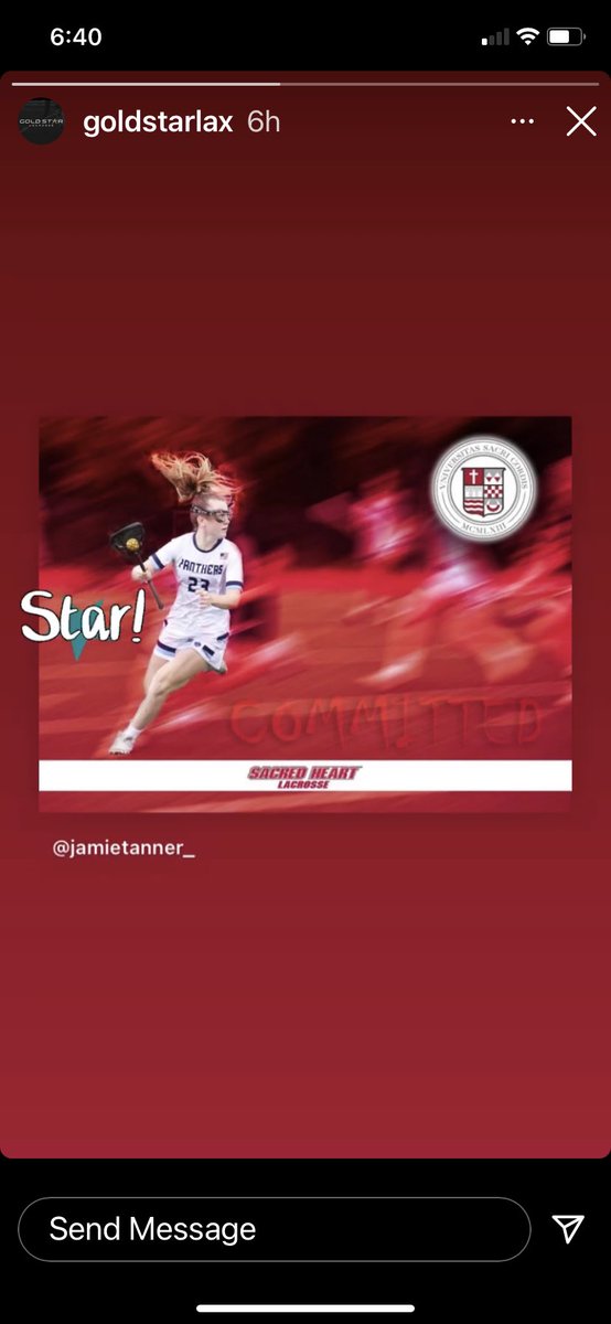 FHSLaxBooster's tweet photo. Congratulations to Jamie Tanner on her commit to @SHUWomensLax! They are getting a great player! @Fhsglax @goldstarlax https://t.co/58xsJAB5Bw