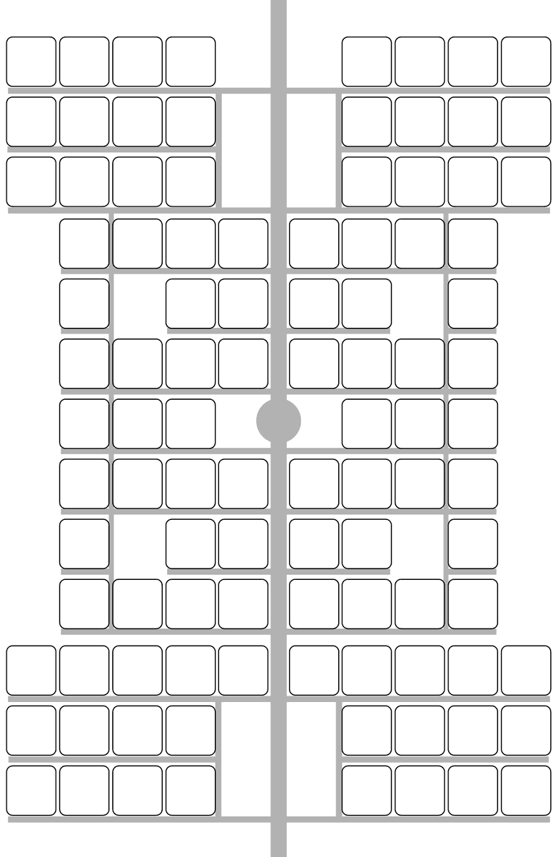 webイベ(1フロア100sp)の白地図です。
A4サイズになってると思います。
保存したりプリントしたりしてサークルチェックにご活用ください。 