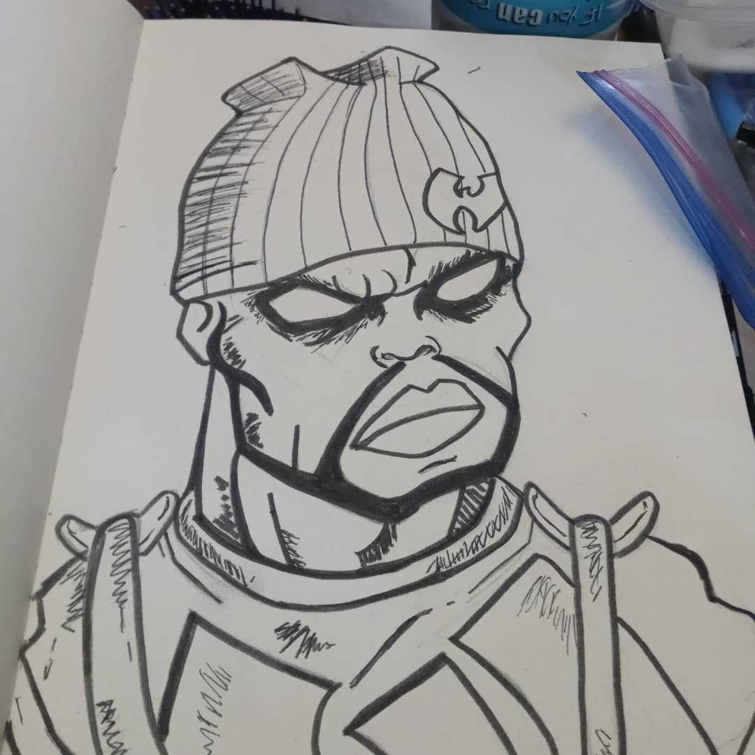 2 pic. For today's #SketchYourFavArtistsADay i did @INSpectahDECKWU https://t.co/MJDS8NeNSM