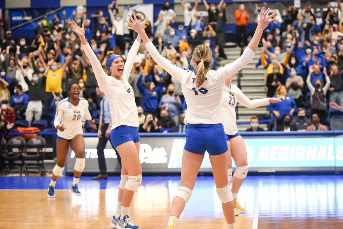 AnsonWhaley's tweet photo. Pitt volleyball reaches Final Four for the first time in program history. https://t.co/ltIpN57pzK https://t.co/xjABelXldX