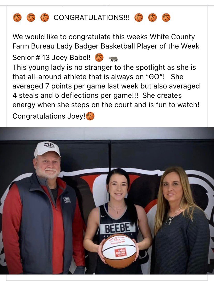 So honored to be this week’s Player Of The Week!