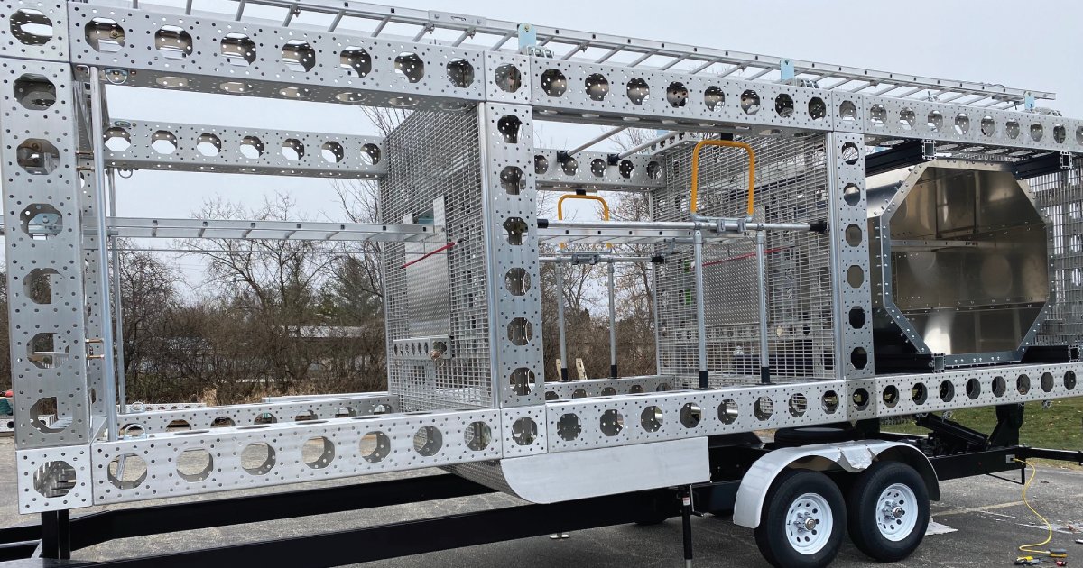 ENSATraining's tweet photo. On the road again! Another ENSA tower out the door and heading to VA.
#gwotraining #workatheight #safetytraining #windindustry https://t.co/f5rMeBlsjI