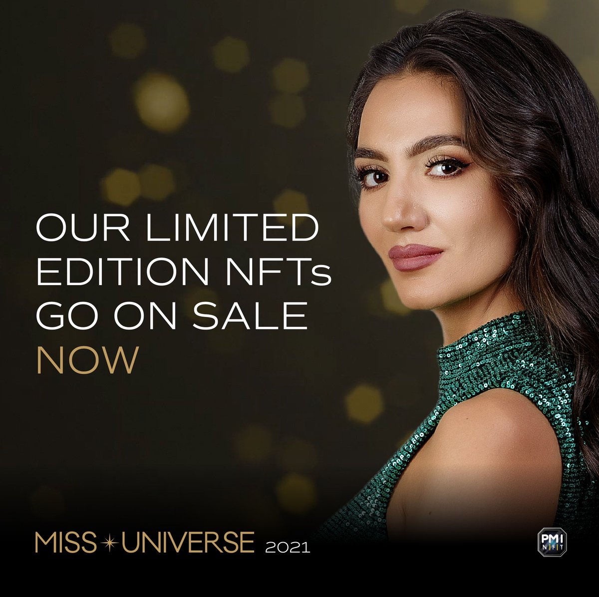 MissUniverse's tweet photo. Limited edition #MissUniverse @NFT activated! Own yours today and enter a chance to win incredible prizes. Get yours here: https://t.co/kJIiCawFq5 https://t.co/by4yLG1yJI