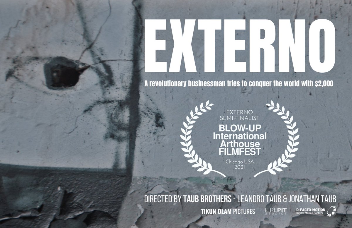 ExternoFilm's tweet photo. We are very happy to share with you that EXTERNO is Sami-Finalist in the Best Feature Film category at the Blow-up International Arthouse Film Festival from Chicago (US). 

Thank you!

#Externo #TaubBrothers @ExternoFilm #BlowUpFilmFestival https://t.co/Vy8DrcAuEC
