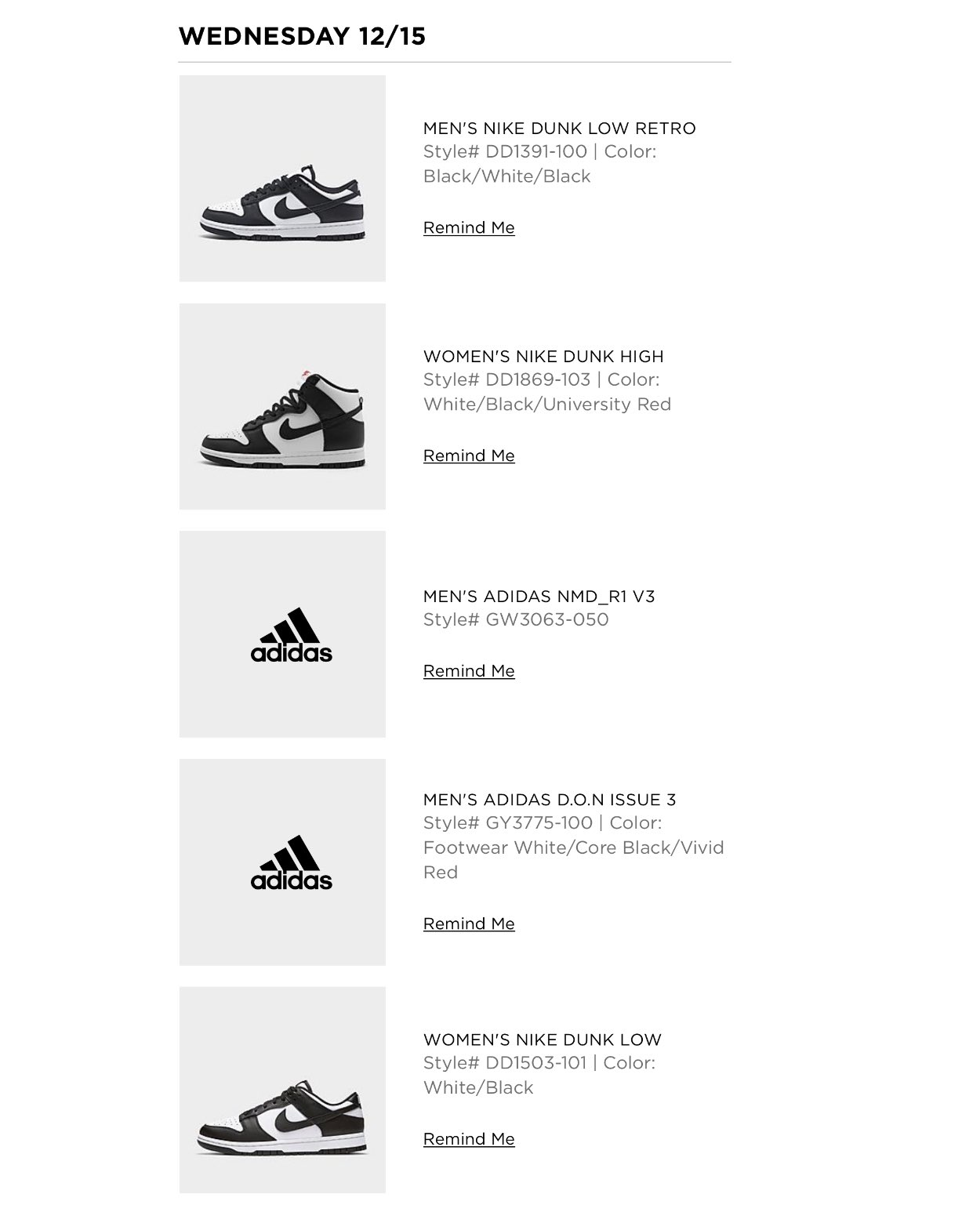 nike dunk low calendar