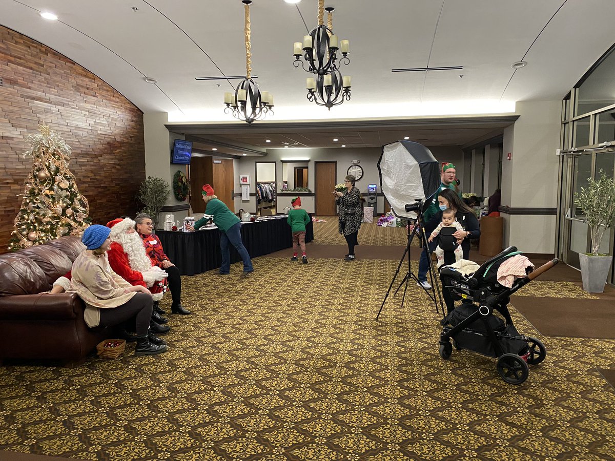 So proud of my wife, Benazir, and our little girls of volunteering to support the Rochester Childhood Cancer Community.. hundreds of kids are looking forward to get a photo with Santa. The smile on their face reminds us of the true heroes and what we are fighting for :)