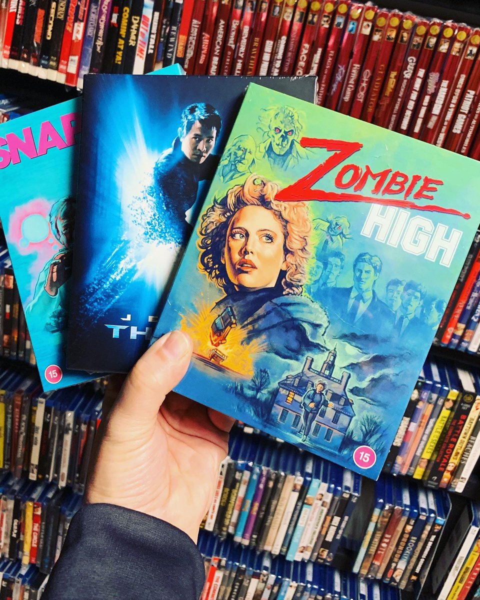BasementBlus's tweet photo. My #88films order arrived. I picked up #zombiehigh #theone #steelbook starring #jetli and #snapshot all with a #slipcover / #slipbox. I like adding these unique titles to the collection.
#physicalmedia #bluray https://t.co/fZiEbZvMG6