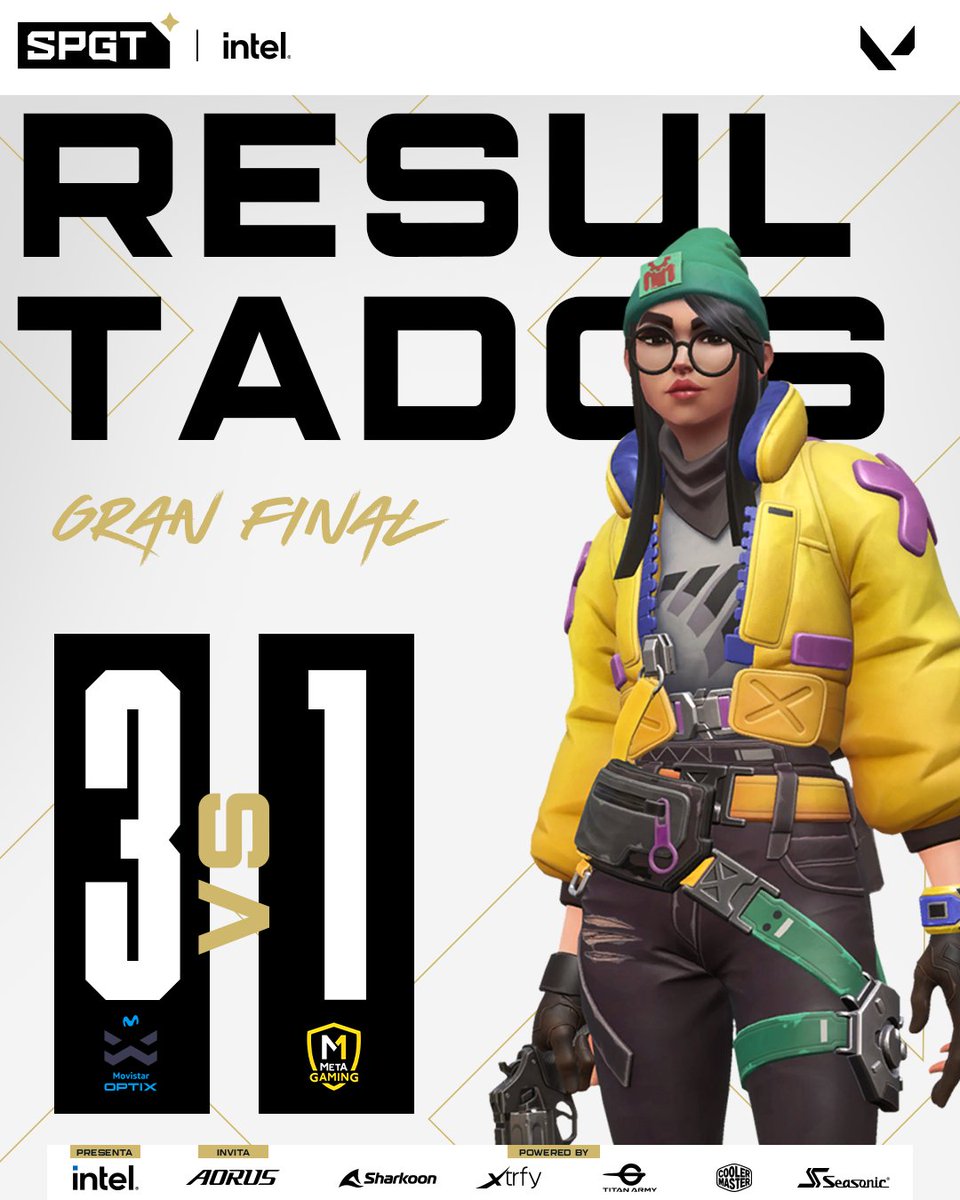 ¡EL REY A CAÍDO!
<a href="/movistaroptix/">Movistar Optix</a> ha destronado al rey y se corona como el nuevo campeón de la #SPGTXI 

#SPGamingTournament #Intel #AORUS #CoolerMaster #Sharkoon #Xtrfy #SPDigital #LeagueofLegends #Valorant