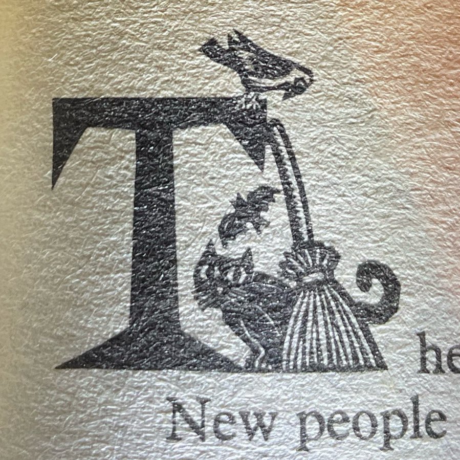 BenAtkinsDesign's tweet photo. #FontSunday 2021 50/52 @DesignMuseum #illustratedfonts Cheeky initial caps from the chapters of Terry Pratchett’s and Neil Gaiman’s splendid Good Omens. #handcrafted #funtype #niceandaccurate #black https://t.co/IocZ6tT0DX