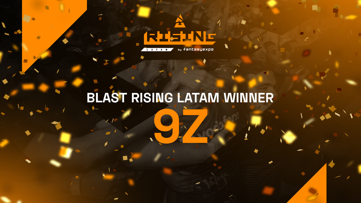 BLASTRising's tweet photo. And we got our champions 🏆

Congratulations @9zTeam for getting the trophy!

🥇 @bit1
🥇 @maxgzez
🥇 @roxfps
🥇 @dgtcsgo
🥇 @tryRSS
🥇 @zakkfps 

And to all of the LATAM community - huge thank you 😍 You were all amazing 💪
Good night LATAM! https://t.co/USt8j6YFvo