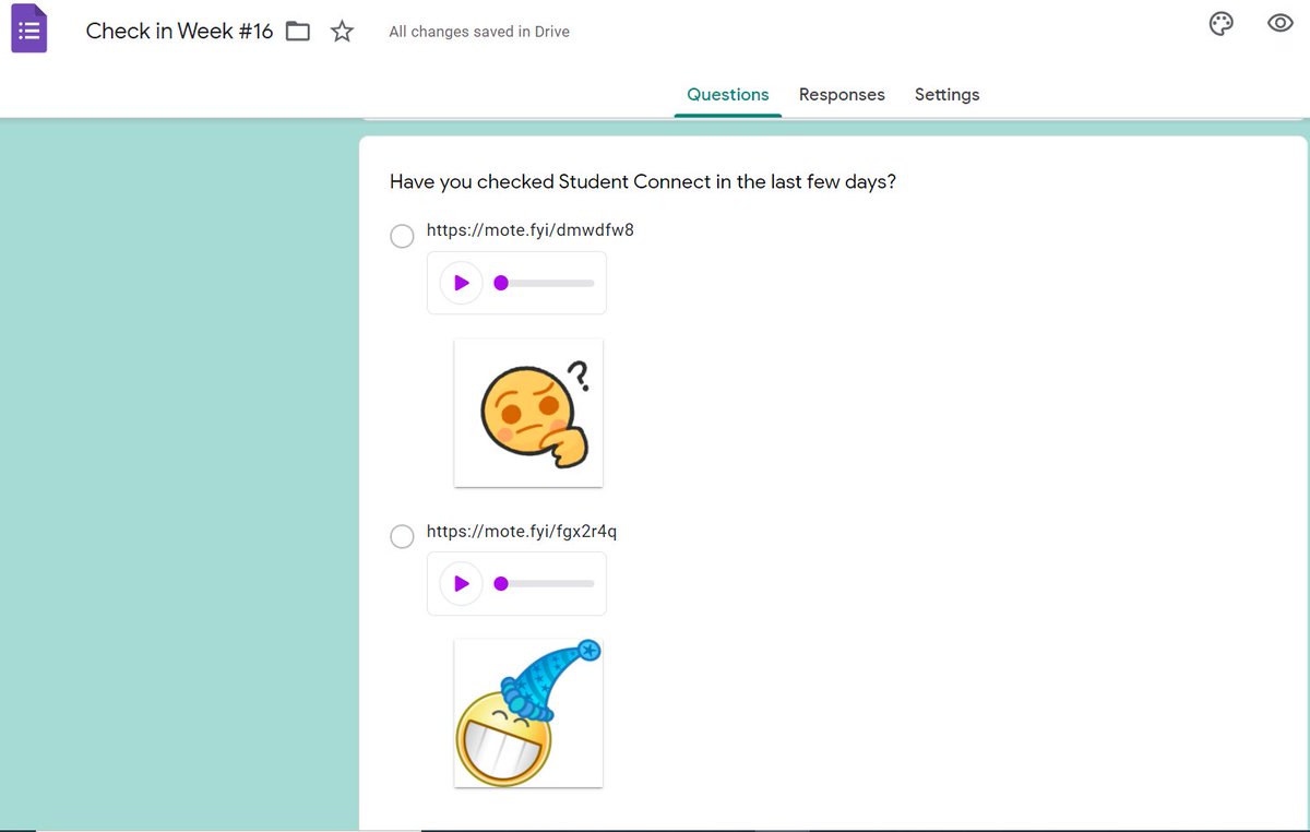 MzzVerardo's tweet photo. @justmoteHQ Trying this new feature out for tomorrow's SEL check in. I recorded sound effects as a response, too! #MoteAmbassador #hesdpride https://t.co/hLpWYZDeO6