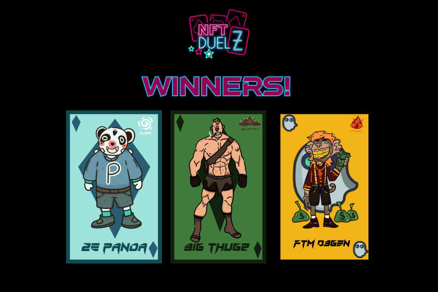 Congratulations to the winners of OG Nostalgia Cards! Please DM C.Monet on Discord to claim!

<a href="/khue33163545/">khue</a>
<a href="/cip_cipo/">Cip Cipo</a>

You can try the platform out at NFTDuelz.games

$FTM $NFT